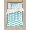 thumbnail image 3 of Ethnic Duvet Cover Set King Size, Moroccan Mosaic Tile Arabesque Pattern Abstract Middle Eastern Motifs Work of Art, Decorative 3 Piece Bedding Set with 2 Pillow Shams, Turquoise, by Ambesonne, 3 of 3