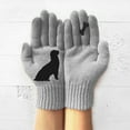 thumbnail image 4 of Bibifish Womens Knitted Gloves Trendy Dog Pattern Solid Color Gloves Comfy Soft Knitted Daily Wear Outdoor Activities Gloves, 4 of 5