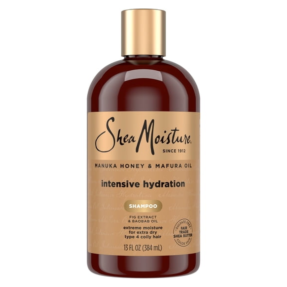 SheaMoisture Intensive Hydration Shampoo For Dry, Damaged Hair Manuka Honey And Mafura Oil Sulfate-Free ,13 fl oz