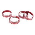 thumbnail image 2 of Uds. Perilla de ventilación de aire A/C anillos de adornos reemplazo de decoración de aleación de aluminio rojo para Honda VEZEL XRV, 2 of 9