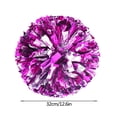thumbnail image 3 of Accessories For, Cheerleading, Pom Poms, 13In, Dense Metallic Strands, Four Finger Grip, Magenta Silver Blend, 2 Pack, 3 of 5