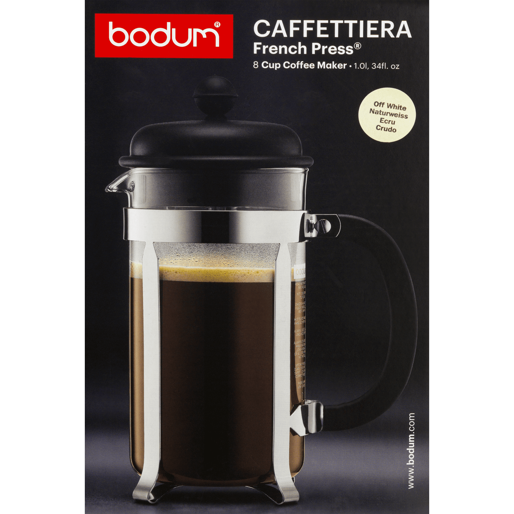 caffettiera Coffee maker, 8 cup, 1.0 l, 34 oz – Belmio