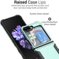 thumbnail image 5 of CoverON For Samsung Galaxy Z Flip6 / Galaxy Z Flip 6 Case, Military Grade Heavy Duty Rugged Phone Cover Grip, Green, 5 of 10