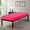 Hot Pink, variant on Gilbins Cot Size 30" x 75" Fitted Sheet, Made of Ultra Soft Cotton, Perfect for Camp Bunk Beds/RVs/Guest Beds Grey