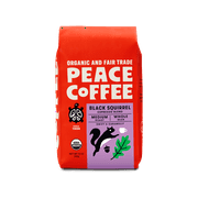 (Pack of 6), Peace Coffee Organic Black Squirrel Espresso Blend — Whole Bean, 12 oz