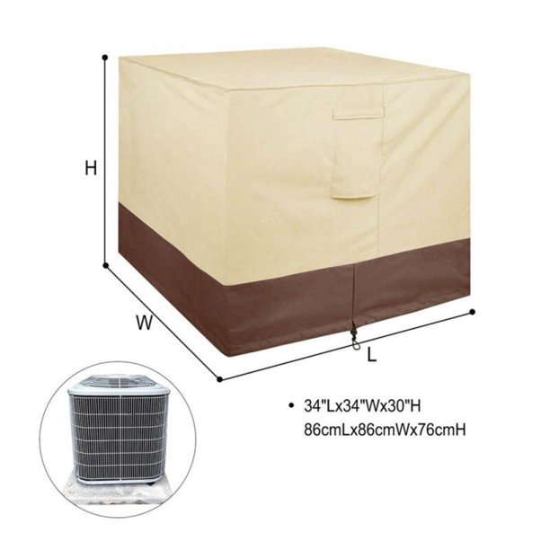 Promotion Clearance Outdoor Air Conditioner Outer Cover Balcony Dustproof Rain 34x34x30 Inches Khaki With Ventilation Holes Com Promotion Clearance Outdoor Air, Outdoor Vent Covers Menards