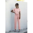 thumbnail image 1 of Nouveaux Ensembles Assortis pour Femmes Ensembles de Pantalons Longs Décontractés Design Original Col Rond Vêtements Couleur Unie, 1 of 2