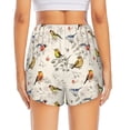 thumbnail image 2 of Lsque Little Birds Printed Women's Running Shorts with Liner Pockets,Elastic Quick Dry Workout Athletic Gym Yoga Shorts,Womens High Waist Shorts-Large, 2 of 9