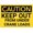 Warning Sign 1, variant on Caution Keep Out from Under Crane Loads Metal Sign 12 x 8 Inches - Rust-Free Aluminum, UV Ink Printing, Durable Weatherproof Outdoor Use for Home, Construction