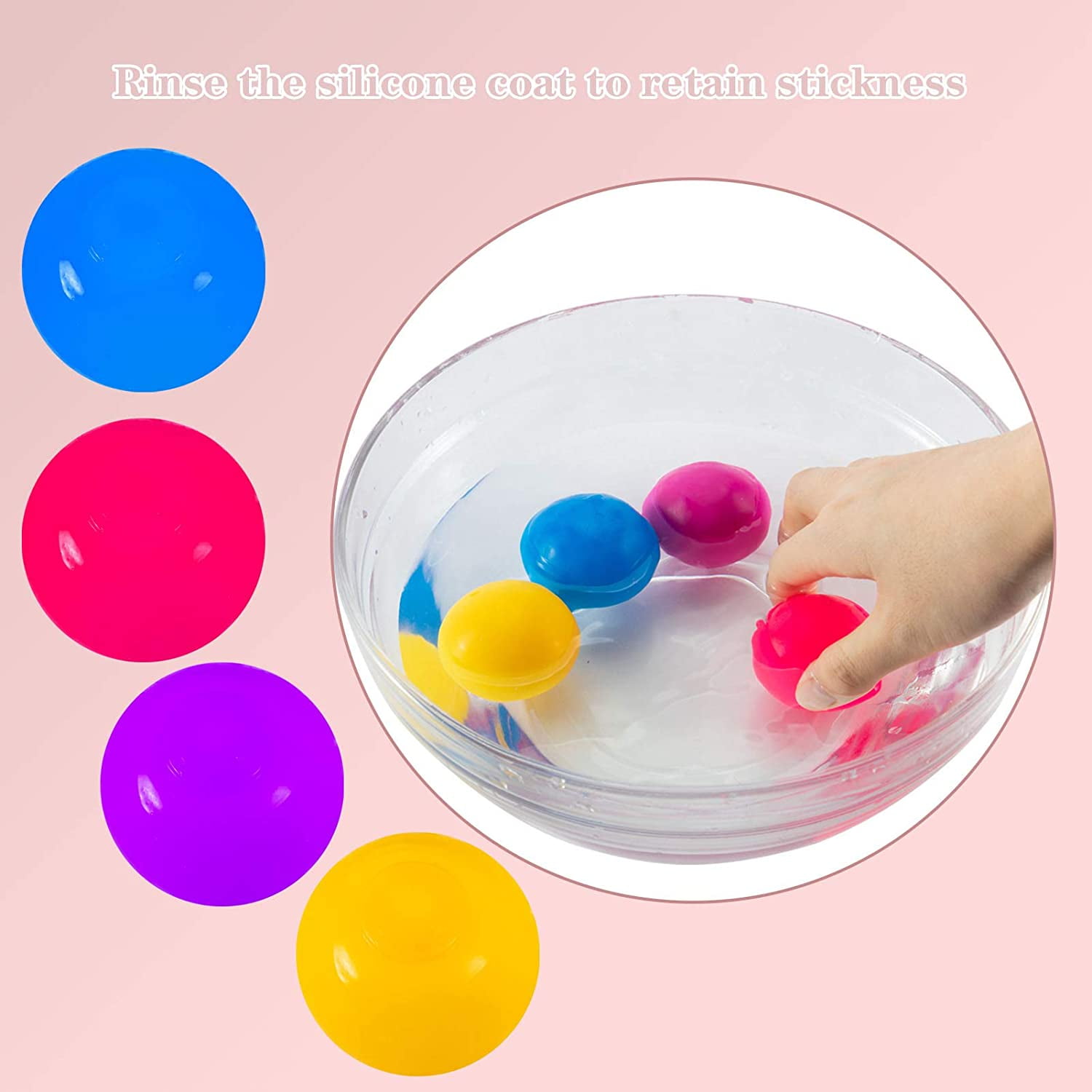 Details about   Sticky Wall Balls Anti-Stress Target Ball Sticky Globbles Balls Toy Fluorescent 