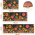 thumbnail image 2 of 3Pcs Kitchen Mats for Floor Floral Kitchen Rugs Non Slip Washable, Anti Fatigue Mats for Kitchen Floor, Butterfly Standing Floor Mats for Home/Office, 18''''x30''''+18''''x48''''+18''''x60'''' (Black), 2 of 6