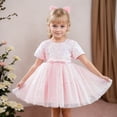 thumbnail image 2 of XEGLSBU Flower Girl Dress with Sleeves for Wedding Size 7 Sparkly Dress for Girls Summer Party Pageant Gown with Glitter Layered Skirt For Red Size 13-14 Years, 2 of 8