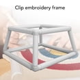 thumbnail image 3 of Embroidery Frame Lap Stand, Plastic Tube Double Layer Sewing Hoop Sewing Hoop Set  Stitch Stitching Holder for Most Scenes, 3 of 7