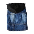 thumbnail image 4 of FENGGUIQU Pet Clothes Chaqueta Denim Con De Botón Y Gorro Tejido Para Perros Y, 4 of 7