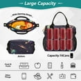 thumbnail image 4 of Ckdifva Pixel Space Cooler Bag Cooler Cooling Tote Lunch Bag Lunch Box Front Pocket with Shoulder Strap, 4 of 6