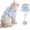 Blue Bow, variant on otnbgsr Pink Bow Cat Harness and Leash Set Adjustable Escape Resistant Pet Vest Harness for Small Cats Rabbits Dogs