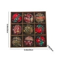 thumbnail image 3 of 9Pcs Shatterproof Shiny and Polshed Glossy Christmas Tree Ball Ornaments Decorations - Christmas Hanging Balls for Holiday Wedding Party Decoration (2.36"-60MM,Buffalo Plaid), 3 of 5