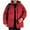 Wine, variant on Ahdbta Men's Puffy Jackets Plus Size Winter Warm Padded Quilted Coats Zip Up Stand Collar Windproof Ouerwears with Pockets
