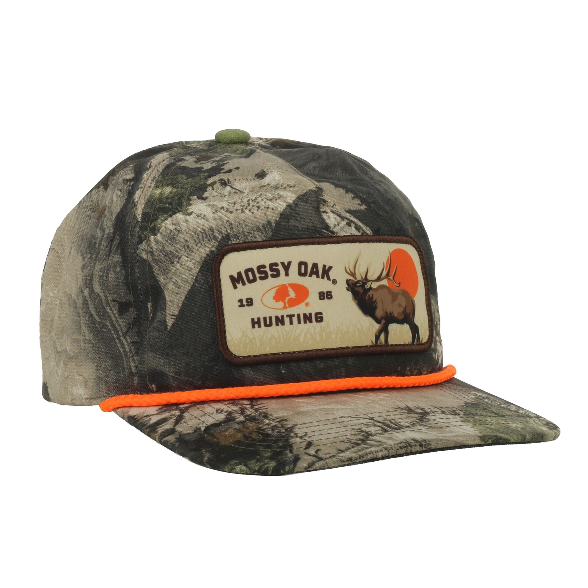 Mossy Oak® Terra Gila Elk Hunting Patch Cap – Unstructured Flat Bill Snapback, One Size