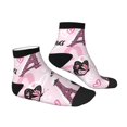 thumbnail image 3 of Bingfone Eiffel Tower And Butterflies Design Patterned Men'S Women'S Casual Cotton Socks, 3 of 9