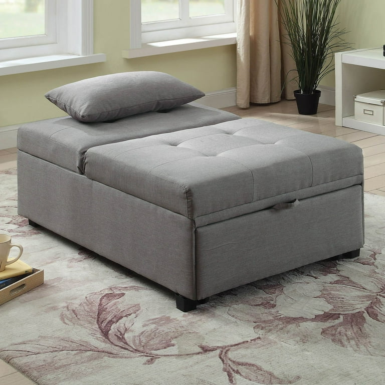 Furniture of America Betty Convertible Bed Ottoman