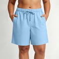 thumbnail image 2 of hoksml Women Plus Size Drawstring Casual Shorts, L-5XL Elastic Waist Summer Shorts with Pockets, 2 of 9