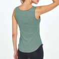 thumbnail image 5 of BRGZLK Women's Tank Tops Square Collar Summer Lightweight Breathable Solid Color Fashion Sleeveless T-Shirts Lightweight Thin Running Training Athletic Fitness Yoga Tees, 5 of 7