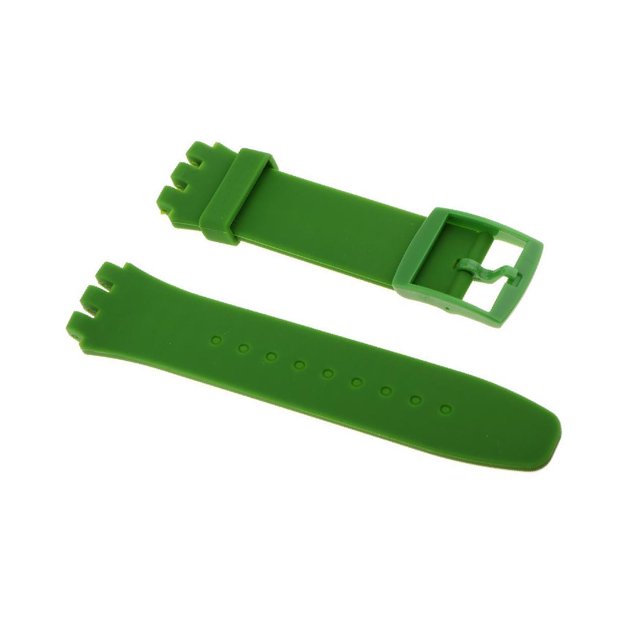 Baohd Versatile Silicone Watch Bands Watch Straps Replacement Rubber Wrist Band Green 20mm 1Set