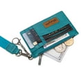 thumbnail image 7 of Wrangler Small Credit Card Holder for Women Slim Card Holder Wallet Womens Ladies Female Wristlet Keychain Wallet, Solid-Turquoise, 7 of 7
