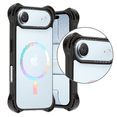 thumbnail image 3 of Mr. Gadgets Funda De Uso Rudo Para iPhone, Diseño Magnetico, Case Transparente De Acrilico Epoxi, Tecnología Ultra Bounce, Anti-caídas Compatible Con iPhone Air Color Negro Tornasol, 3 of 5