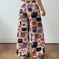 thumbnail image 5 of Trgacdwlo Women Halloween Pajama Pants Loose Fit Sleepwear Womens Lounge Pants Funny Pumpkin Ghost Fall Cozy Comfy Womens Pajama Bottoms, 5 of 5