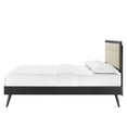 thumbnail image 6 of Platform Bed Frame, Queen Size, Fabric, Wood, Black Beige, Modern Contemporary Urban Design, Bedroom Master Guest Suite, 6 of 10