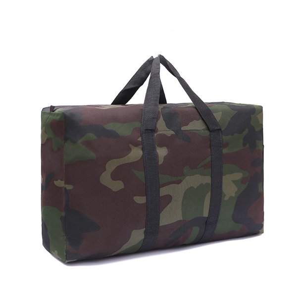 Jumpingount Bolsa de equipaje móvil, organizador de inserción, camuflaje, grueso, impermeable, cremallera, Oxford, bolsas para acampar al aire libre, Envolturas para manijas de equipaje 105L Jumpingount AP012215-02