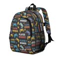thumbnail image 2 of Game Controller Black Pattern Backpack for School, Cute School Bag with Adjustable Shoulder Straps and Padded Back, 15"x11.42"x5.5", 2 of 5
