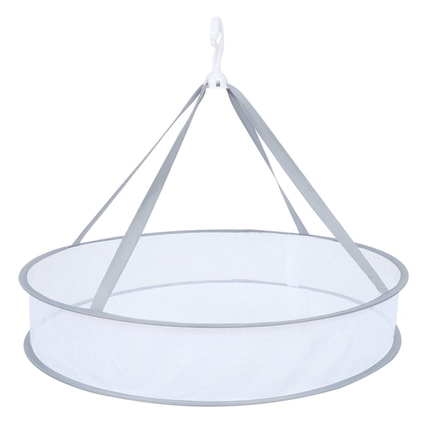 EeaseMX Secador colgante de suéter, cesta de secado de ropa, cesta de una sola capa, secador de ropa de malla plegable
