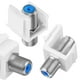 thumbnail image 2 of Conectores de cable coaxial Weewooday F-Type RG6, 60 unidades, azul, 2 of 7