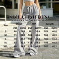 thumbnail image 3 of Stralyhd Wide Leg Pants for Women Casual Loose Fleece Palazzo Pants Vacation Drawstring Elastic Waisted Lounge Trousers with Pockets Light Brown L, 3 of 5