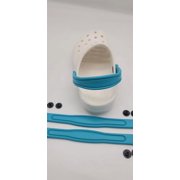 snappy shoe rivets Snappy Straps for your Clogs (turquoise, 8 3/4 inches long)