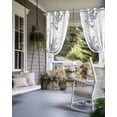 thumbnail image 4 of nqOlkjepod Outdoor Curtains for Patio Waterproof, Grey Forest Striped Outdoor Privacy Panels Grommet, Gray Ombre Tree Branches Blackout Outside Curtains for Porch/Cabana/Pergola 54"x84", 2 Panels, 4 of 8