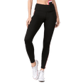 thumbnail image 5 of Women's Solid Pocket Activewear Leggings - Pink Side Striped , S, 5 of 5