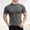 A563 Gray, variant on Mens Mock Neck Short Sleeve T Shirt Muscle Fit Athletic Performance Compression Tee Quick Dry Stretchy Workout Gym Base Layer Running Sports Shirts
