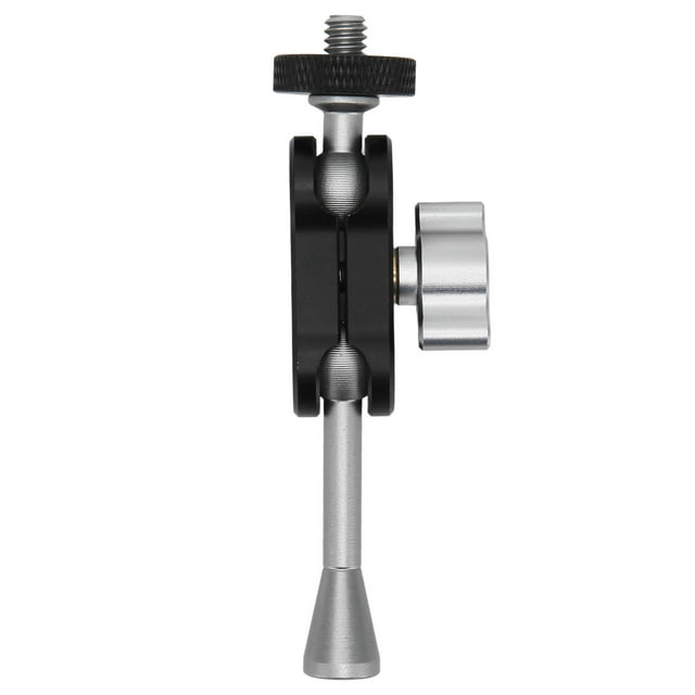 Brazo mágico articulado, brazo mágico ajustable de aleación de aluminio con soporte de zapata fría, adaptador de tornillo roscado 20 de 1/4 pulgadas