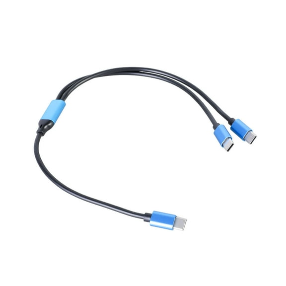 2 In 1 USB C to Two USB C Splitter Cable Type C To Twin Type C Charging 80W And 480Mbps Data Cord For Phones Tablets
