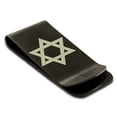 thumbnail image 2 of Tioneer Stainless Steel Hexagram Star of David Engraved Money Clip Holder, 2 of 2