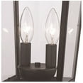 thumbnail image 3 of Trans Globe Lighting 50777 Turlock 2 Light 12" Tall Outdoor Pier Mount Post Light - Black, 3 of 3