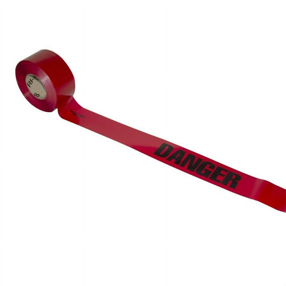 DANGER TAPE - RED 1000' x 3"