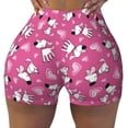 thumbnail image 2 of Logiee Love Dog Print Women's Biker Shorts,Workout Gym Shorts,Scrunch Shorts,Tummy Control Hidden Scrunch Running Yoga Shorts-Large, 2 of 8