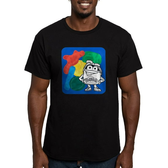 CafePress - Play Doh Can Splatter T Shirt - Men's Fitted T-Shirt