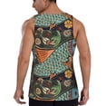 thumbnail image 3 of Haiem Rich Fish Men Workout Tank Top Gym Bodybuilding Sleeveless Muscle T Shirts Athletic Tank Breathable Workout Shirt-X-Large, 3 of 9