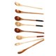 thumbnail image 3 of Cucharilla de cocina de madera BLESIY 20 cm 4 Unids Creativo Natural Torcedura Postre Ensalada, 3 of 8